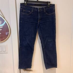 Victoria Beckham Cropped Skinny Jeans in Indigo Wax Sz 26